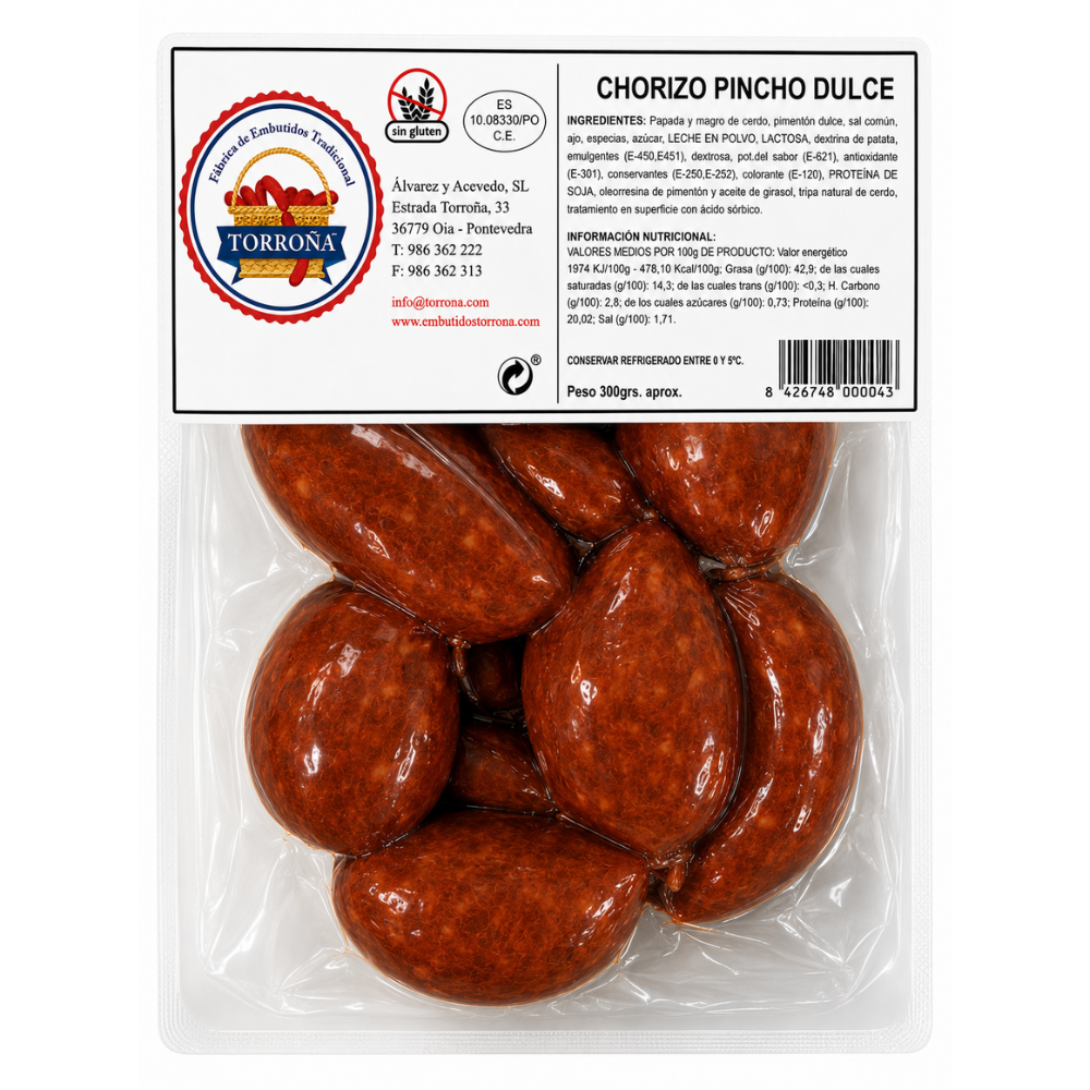 CHORIZO PINCHO DULCE AL VACÍO